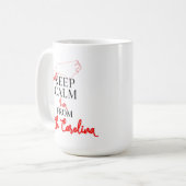 ノースカ保ロロライナ出身だから コーヒーマグカップ (正面左)