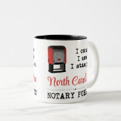 ノースカ来ロロライナ公証印紙を見た ツートーンマグカップ (正面右)