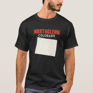 ノースグレンコロラドUSA州アメリカトラベルカラー Tシャツ