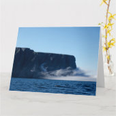 ノースケープの崖ノルウェーのグリーティングカード カード (黄色い花)