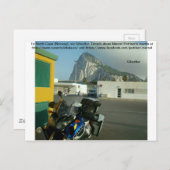 ノースケープ(ノルウェー)へ、ジブラルタル経由。 ポストカード (正面/裏面)