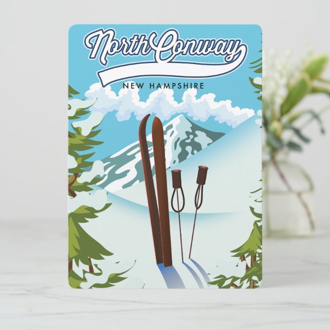 ノースコンウェイニューハンプシャー州、スキー場 (スタンド正面)