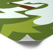 ノースコンウェイニューハンプシャー州、スキー場 ポスター (角)