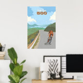 ノースコースト500 NC500 サイクリング 旅行ポスター ポスター (ホームオフィス)