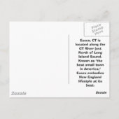 ノースコーブのサンライズ – Essex, CT ポストカード (裏面)