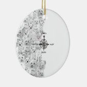 ノースサウスイースト&ウェスティードッグ セラミックオーナメント (右)