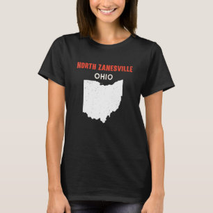 ノースザネスビルオハイオUSA州アメリカトラベルオヒ Tシャツ