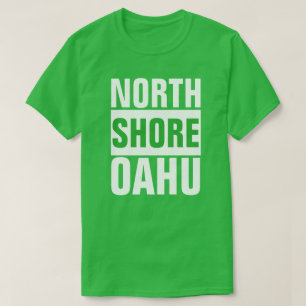 ノースショアオアフハワイサーフ刺激を受けたィン Tシャツ