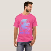 ノースショアオアフハワイハワイアンハイビスカスサーファーS Tシャツ (正面フル)