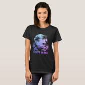 ノースショアオアフハワイハワイアンハイビスカスサーファーS Tシャツ (正面フル)