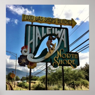 ノースショアオアフハワイ ポスター