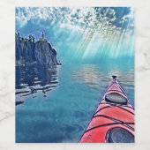 ノースショアカヤックワインボトルラベル ワインラベル (シングルラベル)