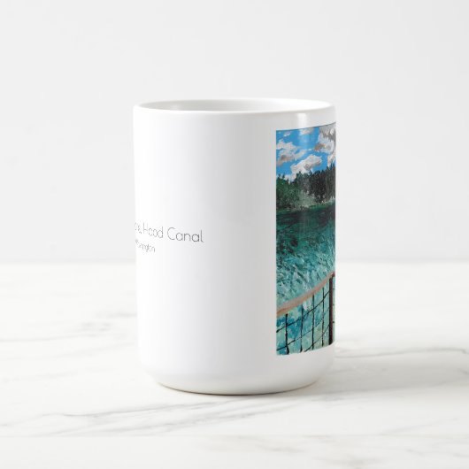 ノースショアフード運河、ウォシュント、大きなコーヒーマグ コーヒーマグカップ (中央)