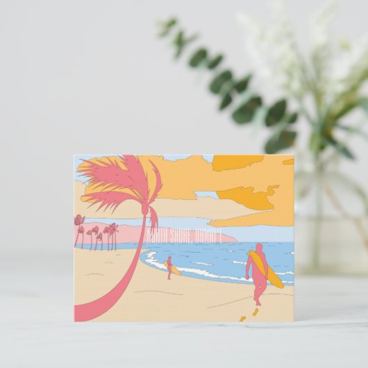 ノースショア、ハワイのはがき ポストカード (スタンド正面)