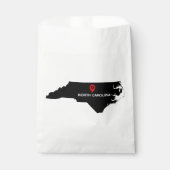 ノースシンプルエレガントカロライナ州の州結婚 フェイバーバッグ (正面)