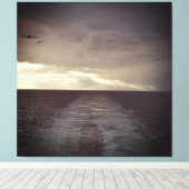 ノースシーシースケープ、海ビュー キャンバスプリント (インサイチュ (ウッドフロア))