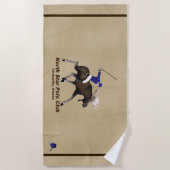 ノーススターポロクラブ ビーチタオル (正面)