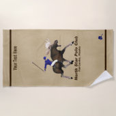 ノーススターポロクラブ ビーチタオル (正面)