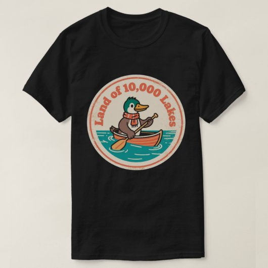 ノーススター チャーム ミネソタ州 ルーン 鳥 ビンテージ Tシャツ (デザイン正面)