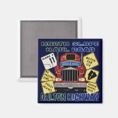 ノーススロープホールロードダルトンハイウェイ マグネット (正面/裏面)