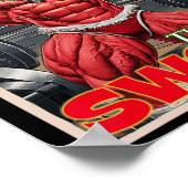 ノーススワール筋おもしろいサンタフレックス筋肉クリス ポスター (角)