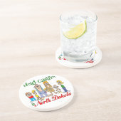 ノースダコタおもしろいトレーラーパークサンドストーンコースター コースター (側面)