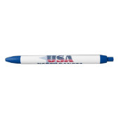 ノースダコタとアメリカンアイコンペン 黒ボールペン (正面)