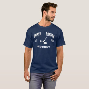 ノースダコタのホッケーのレトロのロゴ Tシャツ