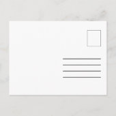 ノースダコタの冬の嵐 ポストカード (裏面)
