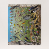 ノースダコタの裏庭の鳥 ジグソーパズル (縦)