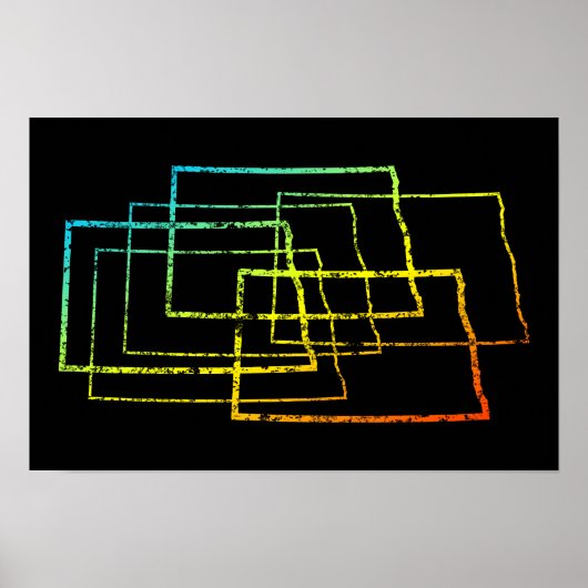 ノースダコタぼやけチル ポスター (正面)