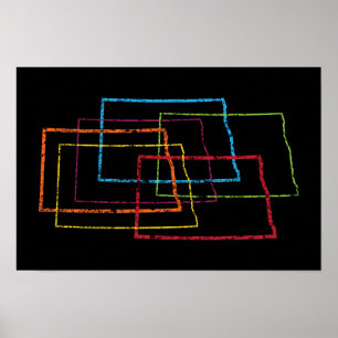 ノースダコタぼやけプライド ポスター