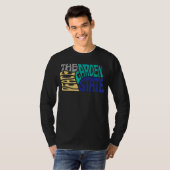 ノースダコタアンドアメリカ州シェイプモットー Tシャツ (正面フル)