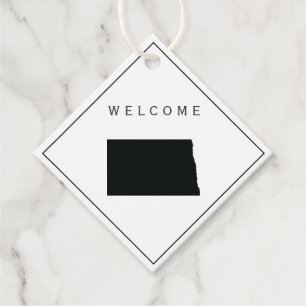 ノースダコタウェルカムバッグギフトラベル結婚ズウィークエンド フェイバータグ