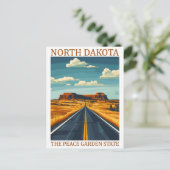 ノースダコタザピースガーデン州USA旅行 ポストカード (スタンド正面)