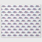 ノースダコタスターズアンドストライプズ州 ラッピングペーパー (フラット)