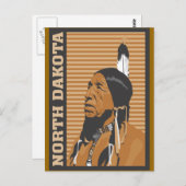 ノースダコタトラベルデザイン ポストカード (正面/裏面)