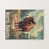 ノースダコタビソンヴィンテージ ジグソーパズル (横)