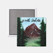 ノースダコタマウンテンランオフ マグネット (正面/裏面)