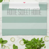 ノースダコタマップホーム州ラブカスタムズハート キッチンタオル (折り畳み)