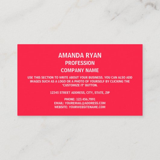 ノースダコタン州旗、ノースダコタ州旗 名刺 (裏面)