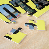 ノースダコタ写真文字 ジグソーパズル (側面)