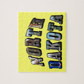 ノースダコタ写真文字 ジグソーパズル (縦)