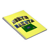 ノースダコタ写真文字 ノートブック (右側)