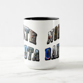 ノースダコタ写真文字 マグカップ (中央)