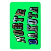 ノースダコタ写真文字 マグネット (縦)