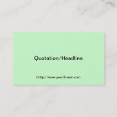 ノースダコタ写真文字 名刺 (裏面)