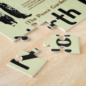 ノースダコタ国立公園インフォグラフィックの地図 ジグソーパズル (側面)