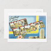 ノースダコタ州からのヴィンテージの挨拶 ポストカード (正面/裏面)