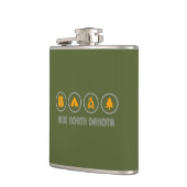 ノースダコタ州のハイク フラスク (左)